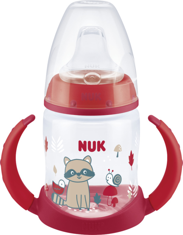 Bild 1 von NUK First Choice Trinklernflasche mit Temperature Control, Red Racoon, 6-18 Monate