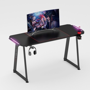 eXcape Gaming Tisch A10 100cm (+10cm extensions) x 60cm, LED Beleuchtung