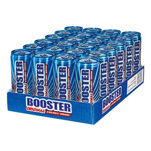 Booster Energy Drink Regular 0,33 Liter Dose, 24er Pack