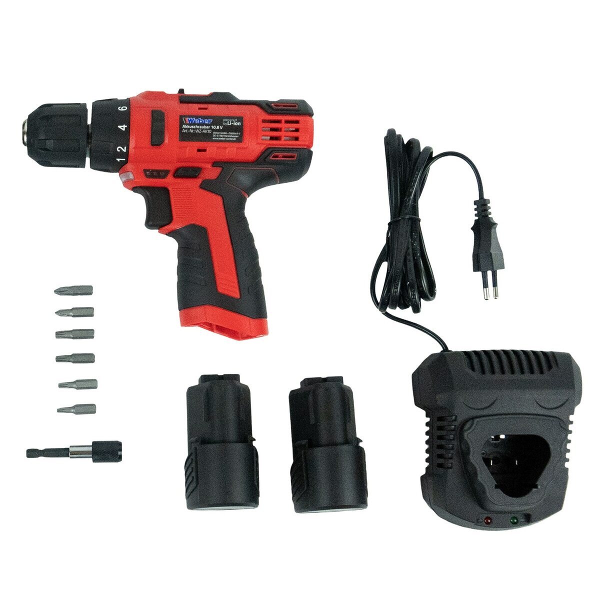Bild 1 von Weber Akkuschrauber 10,8V inkl. Ersatzakku und Ladegerät