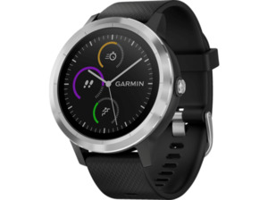 GARMIN Vivoactive 3, Smartwatch, Silikon, Schwarz/Silber