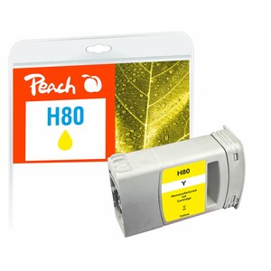 Peach Tintenpatrone gelb kompatibel zu HP No. 80 Y, C4873A (wiederaufbereitet)