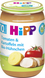 HiPP Bio Menü Tomaten & Kartoffeln mit Bio-Hühnchen 0.57 EUR/100 g (6 x 220.00g)
