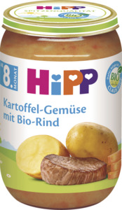 HiPP Bio Menü Kartoffel-Gemüse mit Bio-Rind 0.57 EUR/100 g (6 x 220.00g)