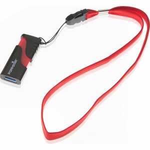 Poppstar Handgelenktrageband für Digitalkameras, USB-Stick, MP3-Player Handys und Smartphones - rot