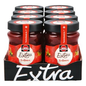 Schwartau Extra Konfitüre Erdbeer 340 g, 8er Pack