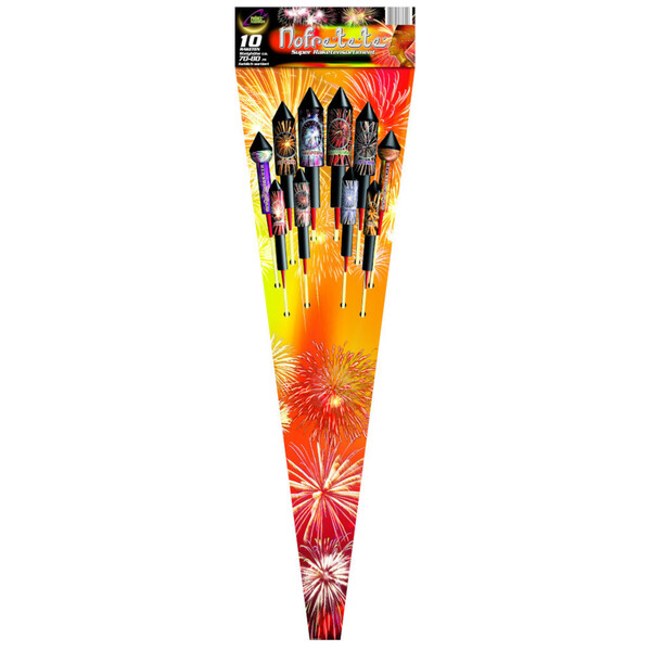 Bild 1 von Feuerwerksraketenset Nofretete 10-teilig mit verschiedenfarbigen Raketen