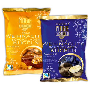 Excelsior Magie Du Chocolat Feine Weihnachts Schokoladen Kugeln