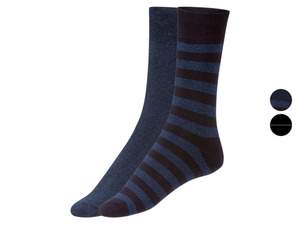 LIVERGY Herren Socken mit Bio-Baumwolle, 2 Paar
