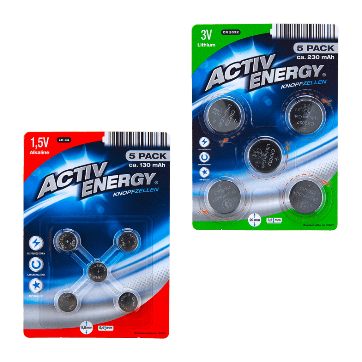 Bild 1 von ACTIV ENERGY Knopfzellen