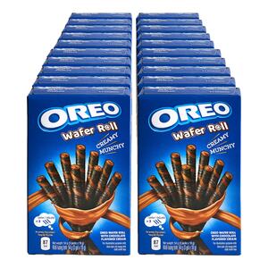 Oreo Wafer Roll Chocolate 54 g, 20er Pack