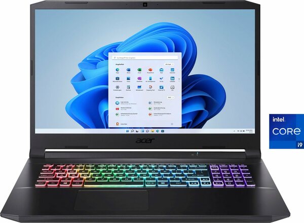 Bild 1 von Acer AN517-54-95T8 Gaming-Notebook (43,94 cm/17,3 Zoll, Intel Core i9 11900H, GeForce RTX 3070, 1000 GB SSD)