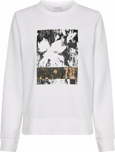 Calvin Klein Sweatshirt »FLOWER PRINT LOGO SWEATSHIRT« mit abstraktem Frontdruck