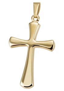 Firetti Kettenanhänger »Kreuz, schlicht, glänzend«