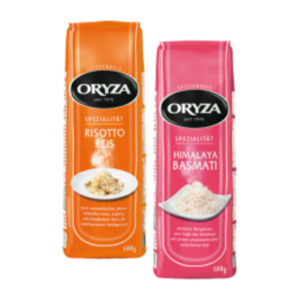 Oryza oder Reis-Fit Reisspezialitäten