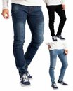 Bild 1 von BlauerHafen Slim-fit-Jeans »Herren Slim Fit Jeanshose Stretch Designer Hose Super Flex Denim Pants« Alle Größen von 28-40, erhältlich 30, 32 & 34 Beinlänge, 98% Baumwolle, 2% Stretch, 2 Se
