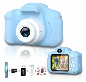 Tadow »Kinder Kamera,Kreative Kinderkamera,1080P HD 32GB TF-Karte USB,blue« Kinderkamera