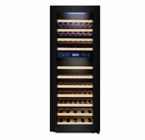 kalamera Weinkühlschrank KRC-200BFG, für 73 Standardflaschen á 0,75l,Touchscreen mit Groß LCD Anzeige,Abschließbare Glastür