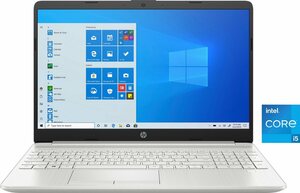 HP 15-dw3205ng Notebook (39,6 cm/15,6 Zoll, Intel Core i5 1135G7, GeForce MX350, 512 GB SSD, Kostenloses Upgrade auf Windows 11, sobald verfügbar)