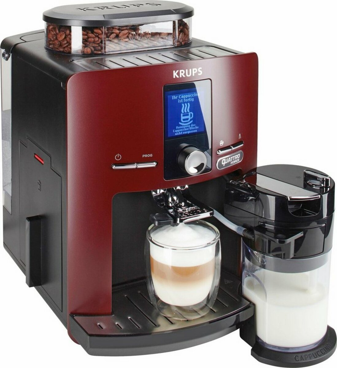 Bild 1 von Krups Kaffeevollautomat EA829G Latt'Espress Quattro Force, integrierter Milchbehälter