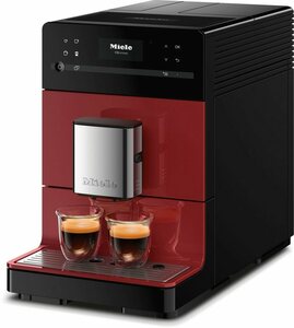 Miele Kaffeevollautomat CM 5310 Silence, Brombeerrot, cremiger Milchschaum, OneTouch for Two, Kaffeekannenfunktion, Reinigungsprogramme