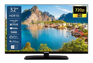 Telefunken D32H660X5CWI LCD-LED Fernseher (80 cm/32 Zoll, HD-ready, Smart TV, Alexa Built-In, HDR, Triple-Tuner, 6 Monate HD+ inkl)