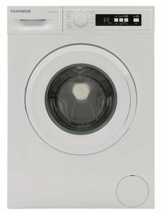 Telefunken Waschmaschine W-6-1000-W, 6 kg, 1000 U/min, (6 kg / 1000 U/Min) mit LED Display, Mengenautomatik und Überlaufschutz