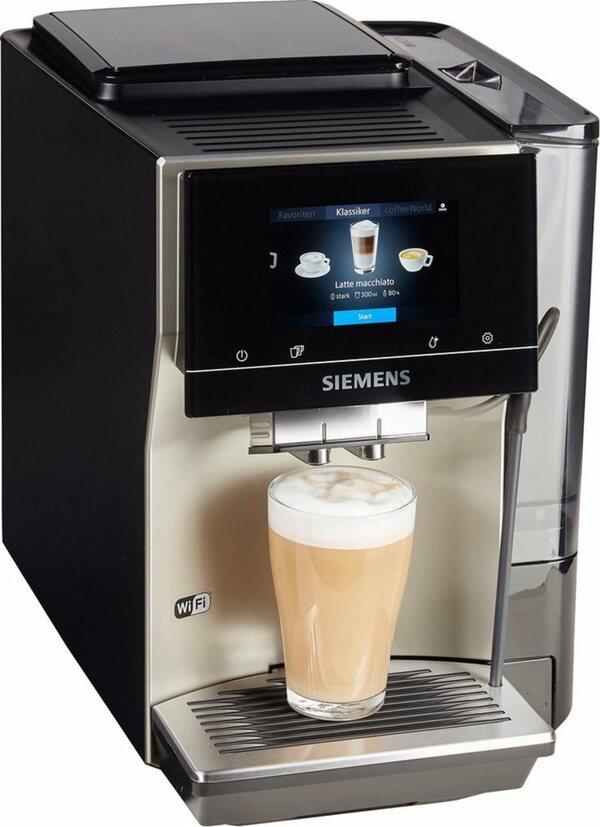Bild 1 von SIEMENS Kaffeevollautomat EQ.700 TP705D47, intuitives Full-Touch-Display, speichern Sie bis zu 10 individuelle Kaffee-Favoriten, automatische Milchsystem-Reinigung
