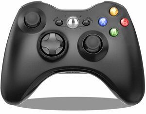Vaxiuja »Wireless Controller kompatibel mit Xbox 360, Astarry 2,4 GHz Gamecontroller Gamecontroller Joystick kompatibel mit Xbox und Slim 360 PC Windows 7, 8, 10 (schwarz)« Gamepad