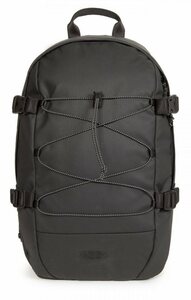 Eastpak Laptoprucksack »BORYS, Surfaced Black«, Mit Bungee-Seil, enthält recyceltes Material (Global Recycled Standard)