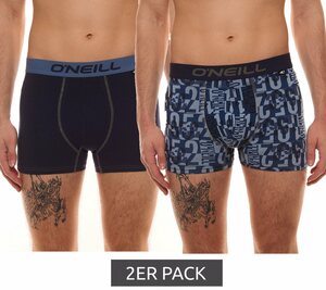 O'Neill Boxershorts »2er Pack O´NEILL Herren Unterhose stylische Boxershorts mit Allover-Print Unterwäsche Blau«