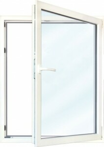 Meeth Fenster Weiß 800 x 750 mm DR
, 
System 70/3S Euronorm, 1-flg Dreh-Kipp