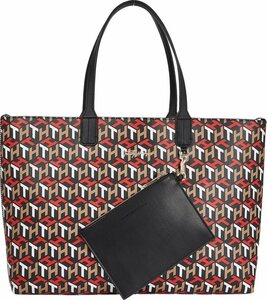 Tommy Hilfiger Shopper »ICONIC TOMMY TOTE CORP MONO«, mit kleiner abnehmbarer Tasche