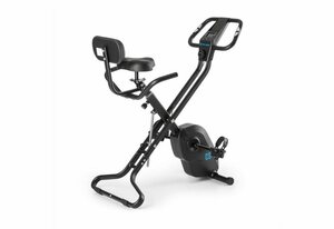 Capital Sports Heimtrainer »Azura X1 X-Bike bis 120 kg Pulsmesser klappbar schwarz« (Trainingscomputer mit LCD-Display)