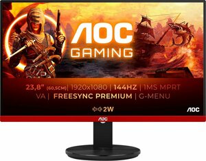 AOC G2490VXA Gaming-Monitor (61 cm/24 ", 1920 x 1080 Pixel, Full HD, 1 ms Reaktionszeit, 144 Hz, LCD)