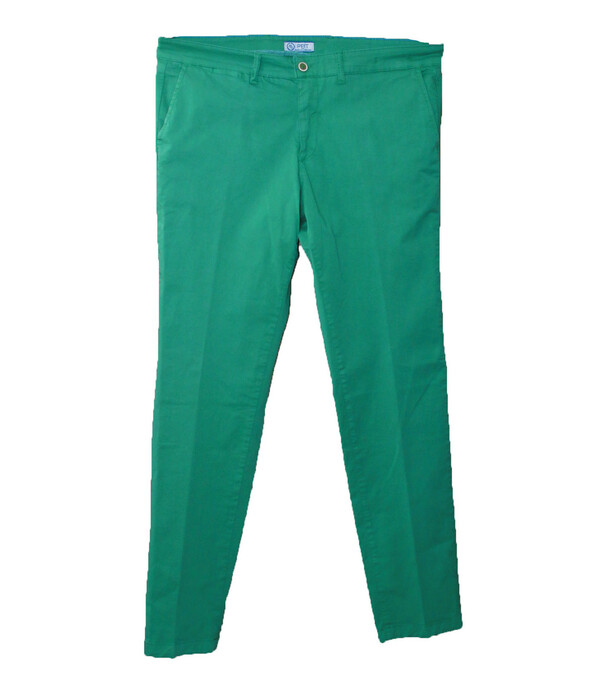 Bild 1 von POLBOT Hose klassische Herren Freizeit-Hose mit seitlichen Eingriffstaschen Grün