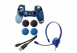 Hama »7in1 Controller Paket Headset für PS4« Gaming-Controller (Passend für Sony PlayStation 4 Controller)