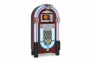 Auna »Graceland Touch Jukebox 12" Touch-Bedienfeld WLAN, CD, BT, Holzoptik« Stereoanlage (Internetradio, 0 W)