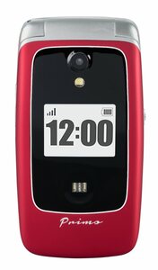 Doro Primo by DORO 418 rot Handy Seniorenhandy (7,11 cm/2.8 Zoll, 3 MP Kamera, Großtastenhandy, Klapp, GPS, Kardiomessfunktion, Sturzsensor, Indoor- & Outdoor-Ortung)