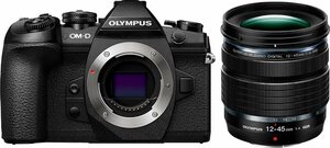 Olympus »E-M1II Body + M.Zuiko ED 12-45mm PRO« Systemkamera (Flash FL-LM3, BLH-1, BCH-1, USB Cable CB-USB11, Cable holder CC-1)
