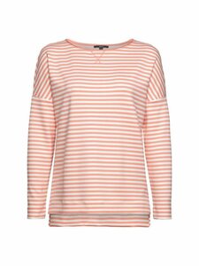 Esprit Collection Sweatshirt »Gestreiftes Lonsleeve mit High-Low-Saum« (1-tlg)