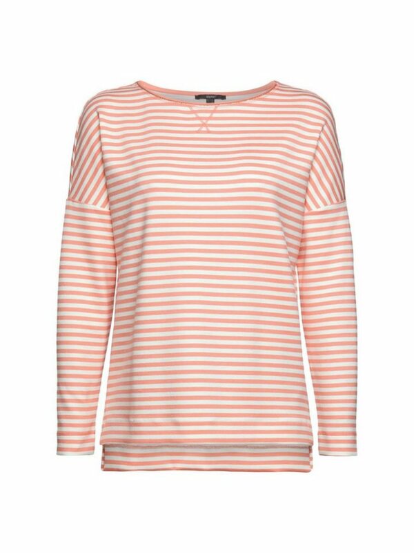 Bild 1 von Esprit Collection Sweatshirt »Gestreiftes Lonsleeve mit High-Low-Saum« (1-tlg)