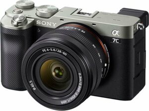 Sony »ILCE-7CLS - Alpha 7C E-Mount mit SEL2860« Vollformat-Digitalkamera (FE 28–60 mm F4–5,6, 24,2 MP, FE 28–60 mm F4–5,6, 24,2 MP, 4K Video, 7,5cm (3 Zoll) Touch-Display, Echtzeit-AF, 5-Ac