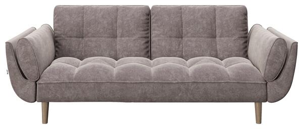 Bild 1 von 3-Sitzer-Sofa mit Schlaffunktion Rosa Samtbezug