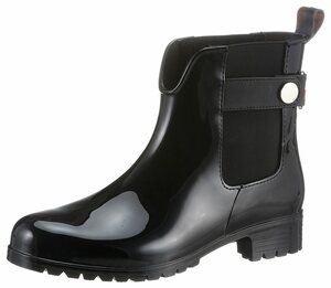 Tommy Hilfiger »ANKLE RAINBOOT WITH METAL DETAIL« Chelseaboots mit Zierriegel