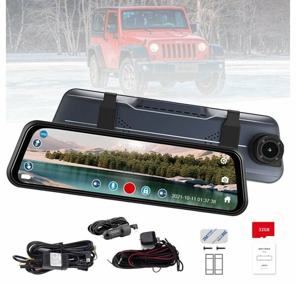Bild 1 von XIIW »Auto Recorder Kamera Dashcam Parküberwachung mit Rückkamera G-Sensor« Dashcam (HD, für Auto LKW TAXI, Full HD Videoreacorder, Einparkhilfe, Nachtsicht, Loop-Aufnahm, Touchscreen)