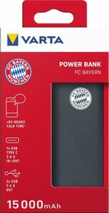 VARTA »Power Bank FC BAYERN« Powerbank 15000 mAh