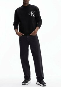 Calvin Klein Jeans Strickpullover »TWO TONE MONOGRAM LOGO SWEATER«
