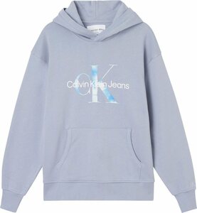 Calvin Klein Jeans Kapuzensweatshirt »AQUA MONOGRAM HOODIE« mit CK-Logostickerei auf der Brust