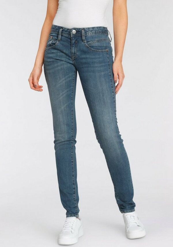 Bild 1 von Herrlicher Slim-fit-Jeans »GINA RECYCLED DENIM« mit seitlichem Keileinsatz